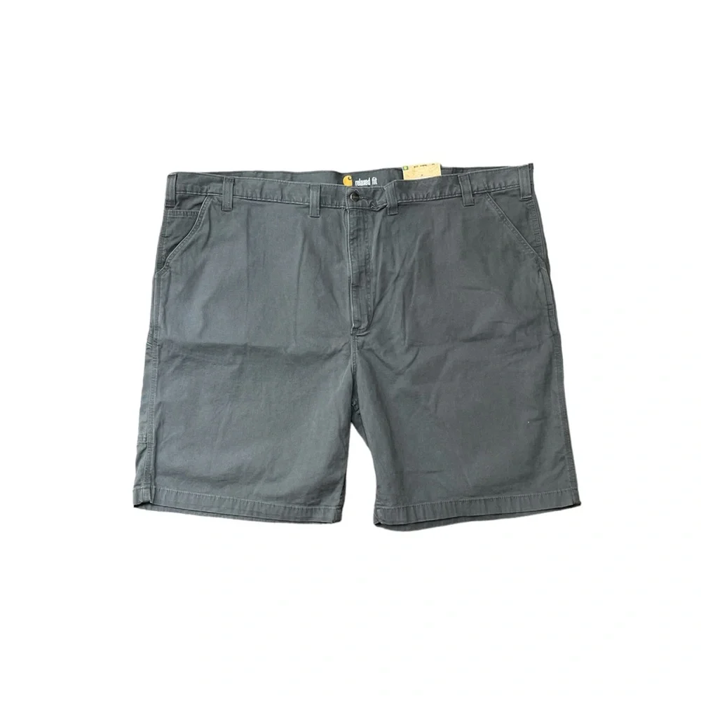 Carhartt Men's Rugged Flex Relaxed Fit Canvas‎ Work Short Gray Size 54 NWT/NEW